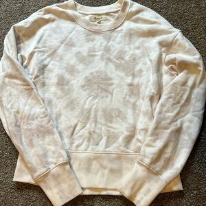 Madewell cropped tie die neutral sweatshirt in XS